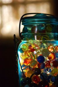mason jar marbles